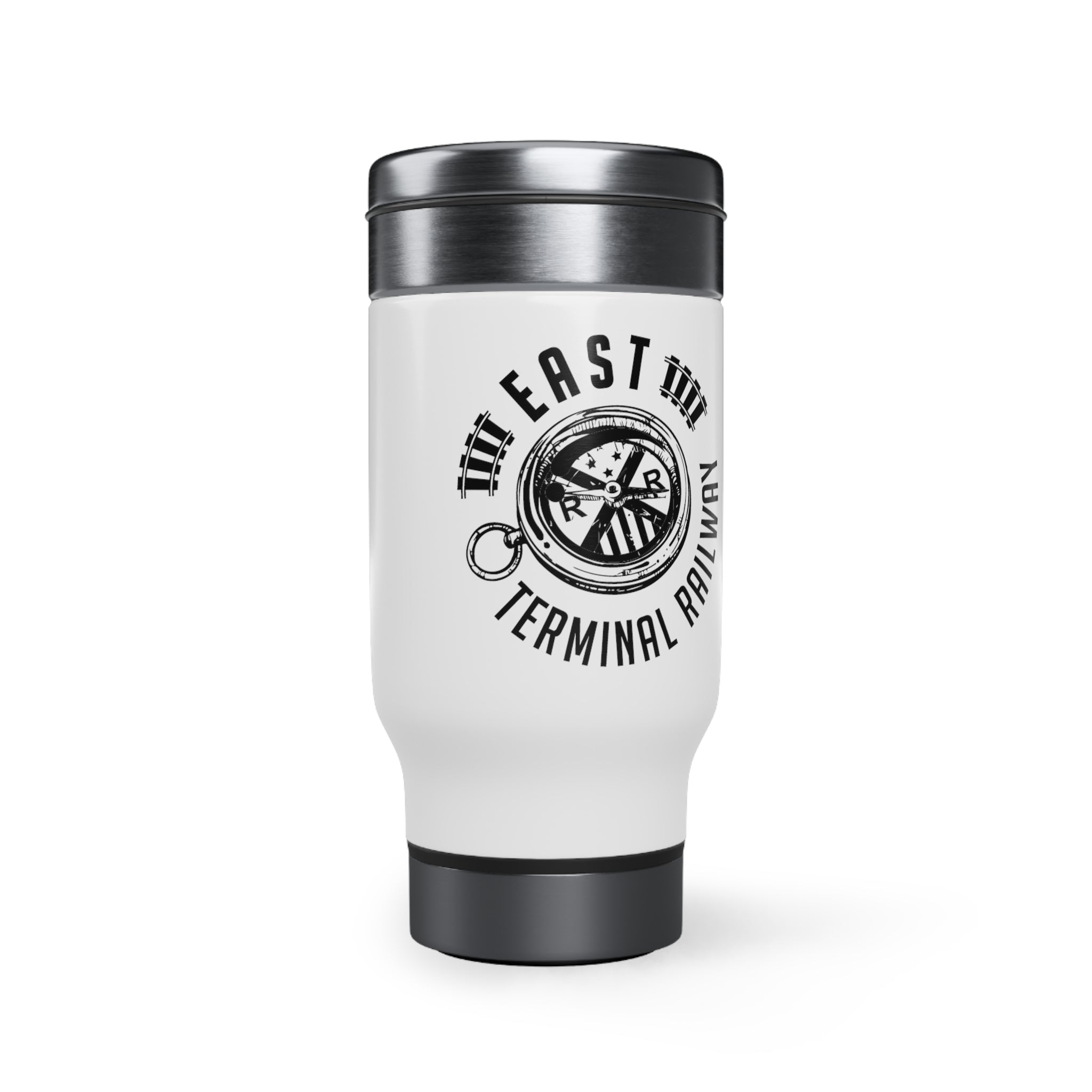 Stainless Steel Travel Mug with Handle, 14oz – RailRoad Merch
